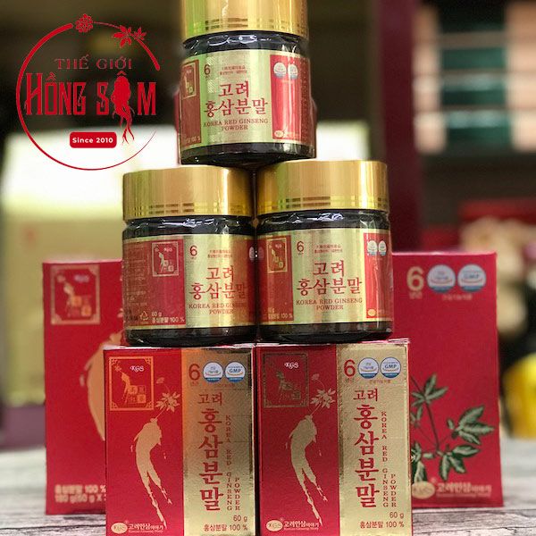 Bột hồng sâm KGS hộp 3 lọ * 60g chính hãng Hàn Quốc.