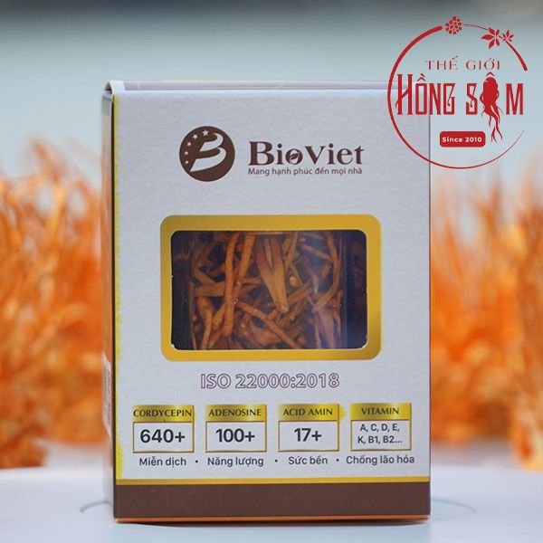 Đông trùng hạ thảo sấy khô BioViet hộp 10g chuẩn chất lượng tại Shop