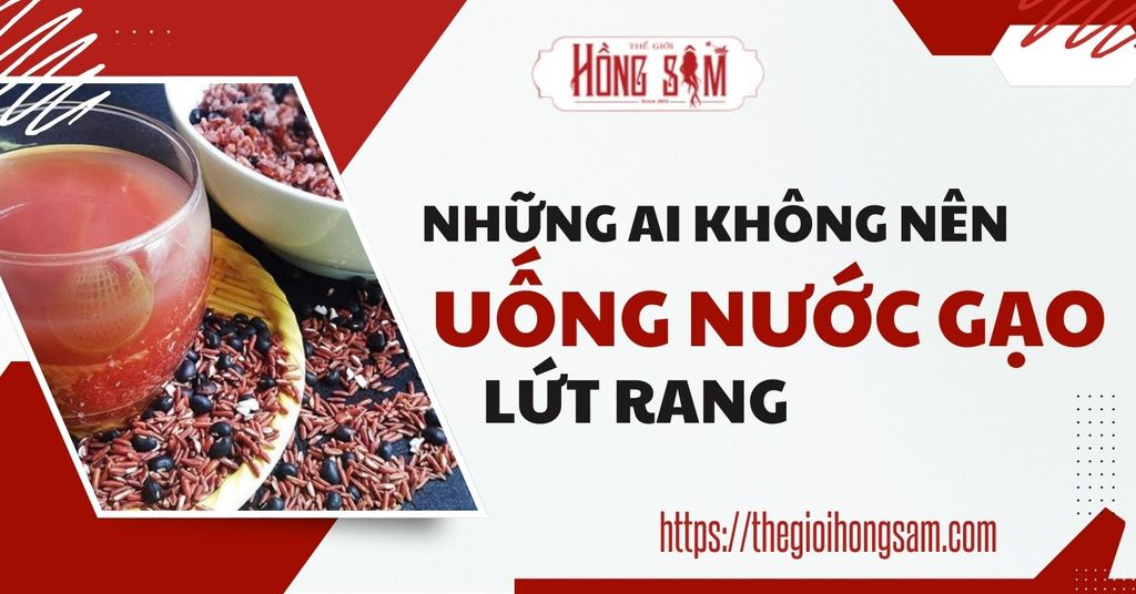 Những ai không nên uống nước Gạo Lứt Rang