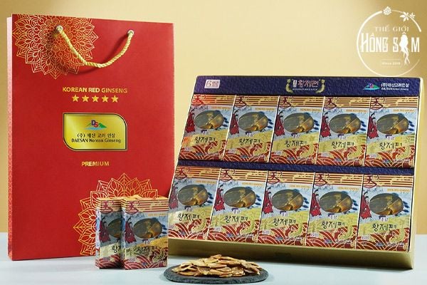 Sam lát khô Daesan hộp 120g chính hãng Hàn Quốc