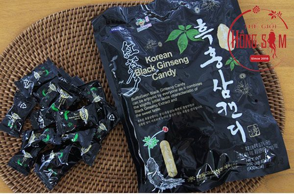Hình ảnh kẹo hắc sâm Daedong gói 250g chính hãng Hàn Quốc.