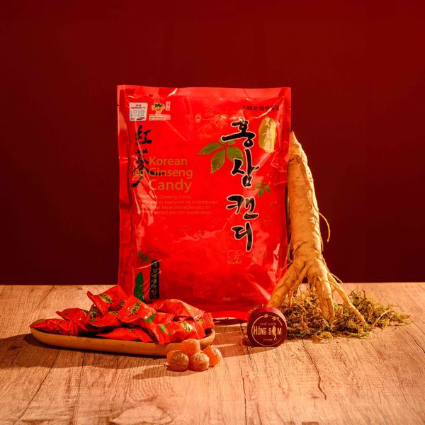Kẹo hồng sâm Daedong gói 250g chính hãng Hàn Quốc.