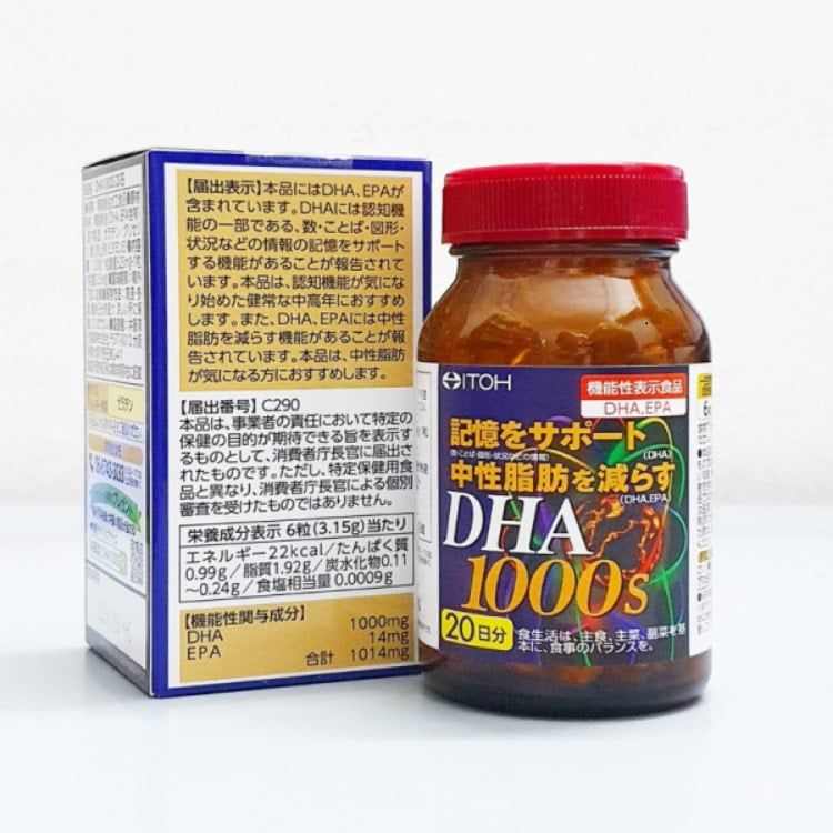Viên uống bổ não ITOH DHA 1000s Nhật Bản