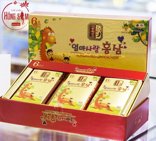 Nước hồng sâm baby Pocheon hộp 30 gói x 20ml chính hãng Hàn Quốc.