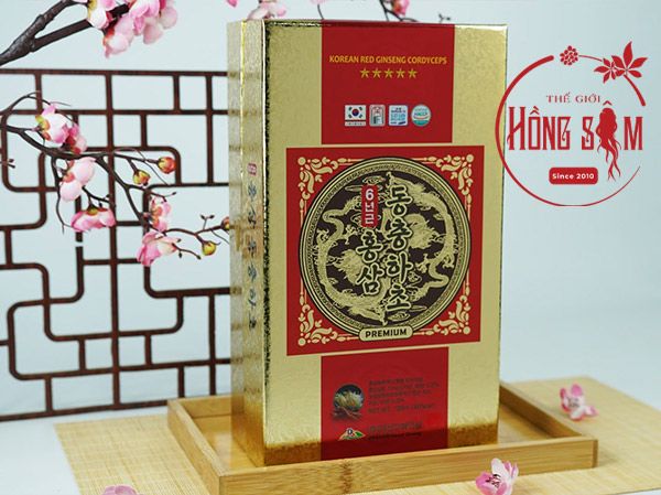 Hình ảnh hộp 1 chai nước hồng sâm đông trùng hạ thảo Daesan Hàn Quốc tại Shop