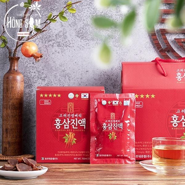 Nước hồng sâm DongWon hộp 20 gói * 70ml chính hãng Hàn Quốc.
