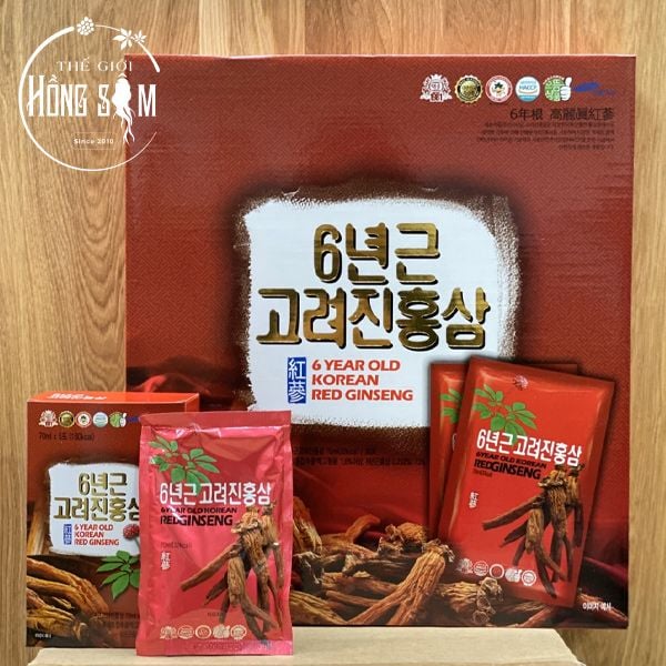 Nước hồng sâm Teawong hộp 30 gói * 70ml chính hãng Hàn Quốc - Hình ảnh: Thế Giới Hồng Sâm