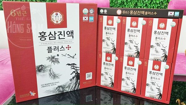 Nước hồng sâm Kumsan Natural hộp 30 gói x 70ml chính hãng Hàn Quốc
