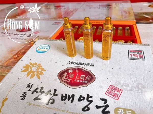 Nước tinh chất hồng sâm núi Cheon Jong Tissue Hàn Quốc hộp 30 ống  * 20ml