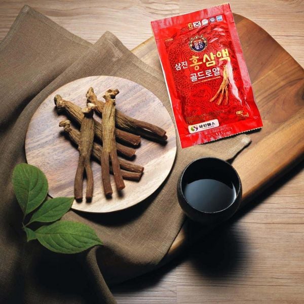 Nước hồng sâm Sam Jin Hàn Quốc hộp 30 gói x 70ml hàng chuẩn chất lượng