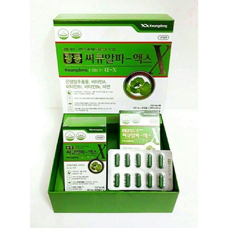 Viên uống bổ não Hàn Quốc Kwangdong hộp 120 viên