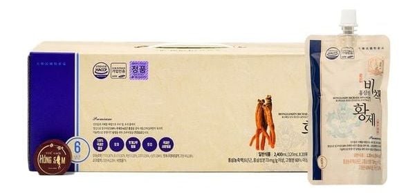 Nước Hồng Sâm Hoàng Đế Daedong Hàn Quốc Hộp 20 Gói x 120ml