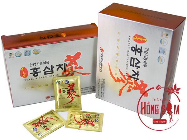 Hình ảnh trà hồng sâm Daedong hộp 100 gói * 3g chính hãng Hàn Quốc