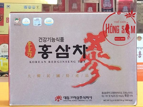 Hình ảnh trà hồng sâm Daedong hộp 100 gói * 3g chính hãng Hàn Quốc