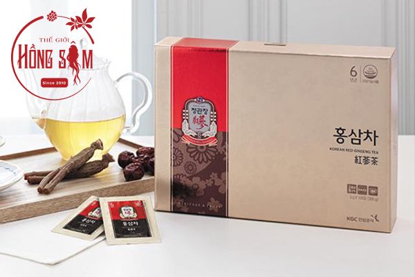 Hình ảnh trà hồng sâm KGC hộp 100 gói * 3g chính hãng Hàn Quốc