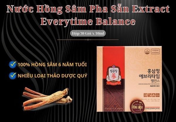 Nước Hồng Sâm Pha Sẵn Extract Everytime Balance