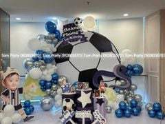 TRANG TRÍ SINH NHẬT BÉ HOÀNG PHONG – CHỦ ĐỀ BÓNG ĐÁ ẤN TƯỢNG TẠI NHÀ