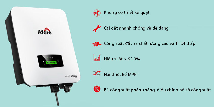 Biến tần hòa lưới một pha công suất 7-10 kW