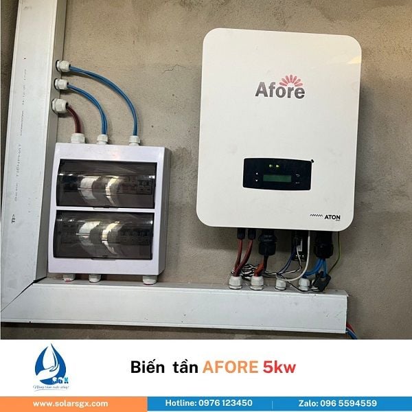 He thong dien nang luong mat troi bam tai 5kw