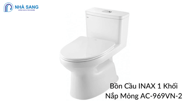 Bồn Cầu INAX 1 Khối Nắp Mỏng AC-969VN-2