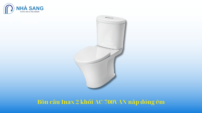 Bồn cầu Inax 2 khối AC-700VAN nắp đóng êm