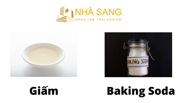 dung baking soda va giam