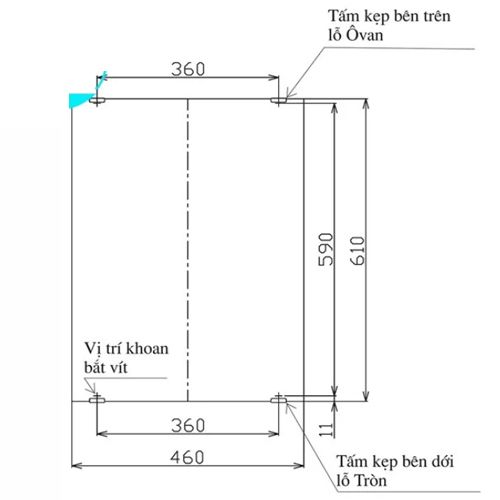 Gương Tráng Bạc Phòng Tắm INAX KF-4560VA