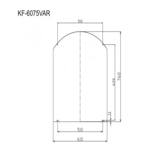 Gương Tráng Bạc Phòng Tắm INAX KF-6075VAR
