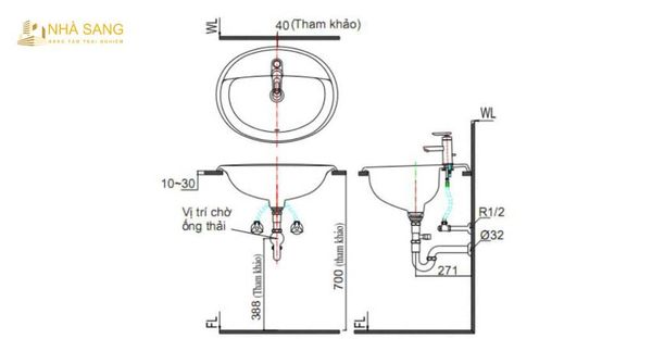 kich thuoc lap dat thiet bị ve sinh cho voi chau