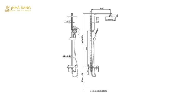 kich thuoc voi sen cay