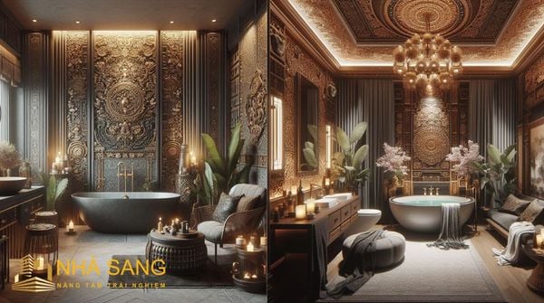 phong tam indochine voi thiet ke hoa van noi bat