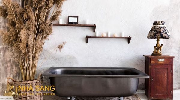 thiet ke tuong tho theo phong cach industrial style