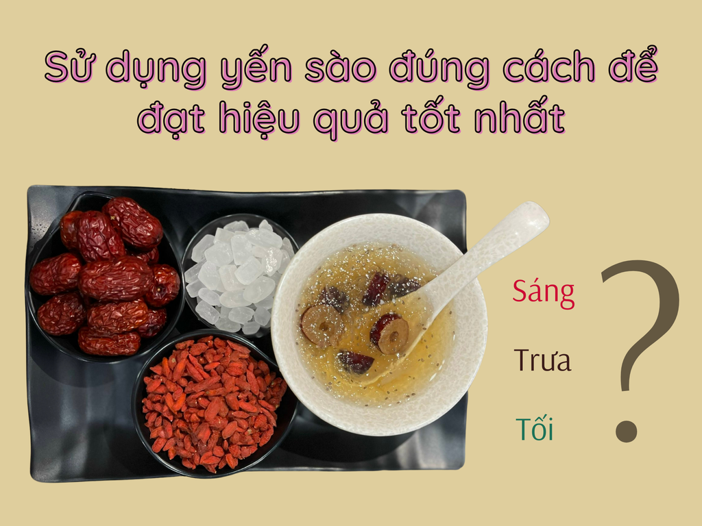 Sử dụng Yến sào đúng cách và hiệu quả