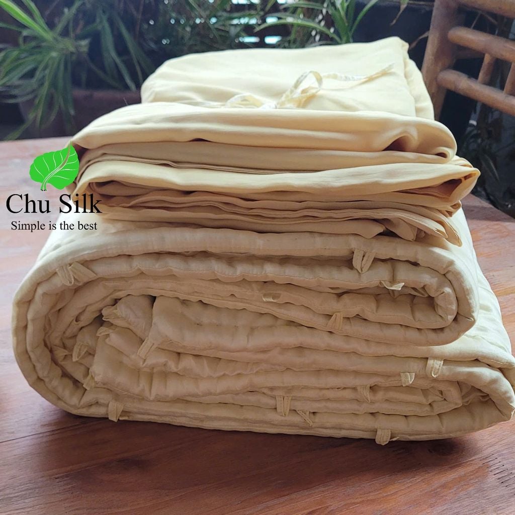 Hướng dẫn lồng chăn tơ tằm và vỏ chăn