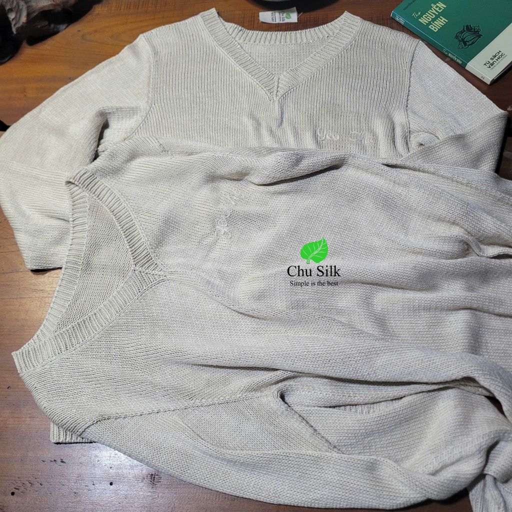 Cặp áo tơ gốc đan 