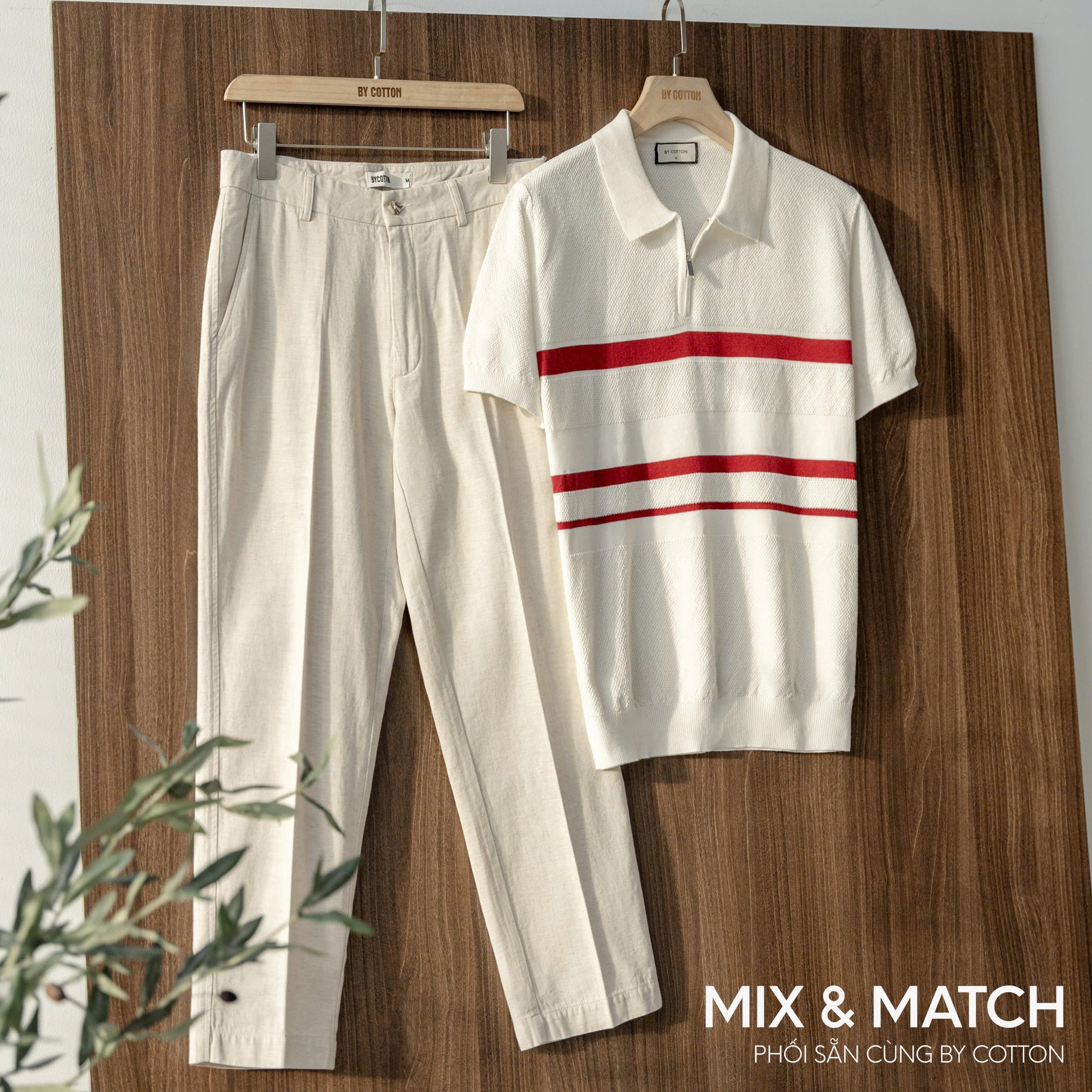 MIX & MATCH SET DÀI VỚI POLO TỪ BY COTTON