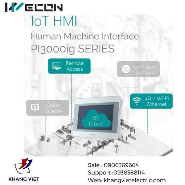 Chương trình mẫu HMI Wecon  HMI PI