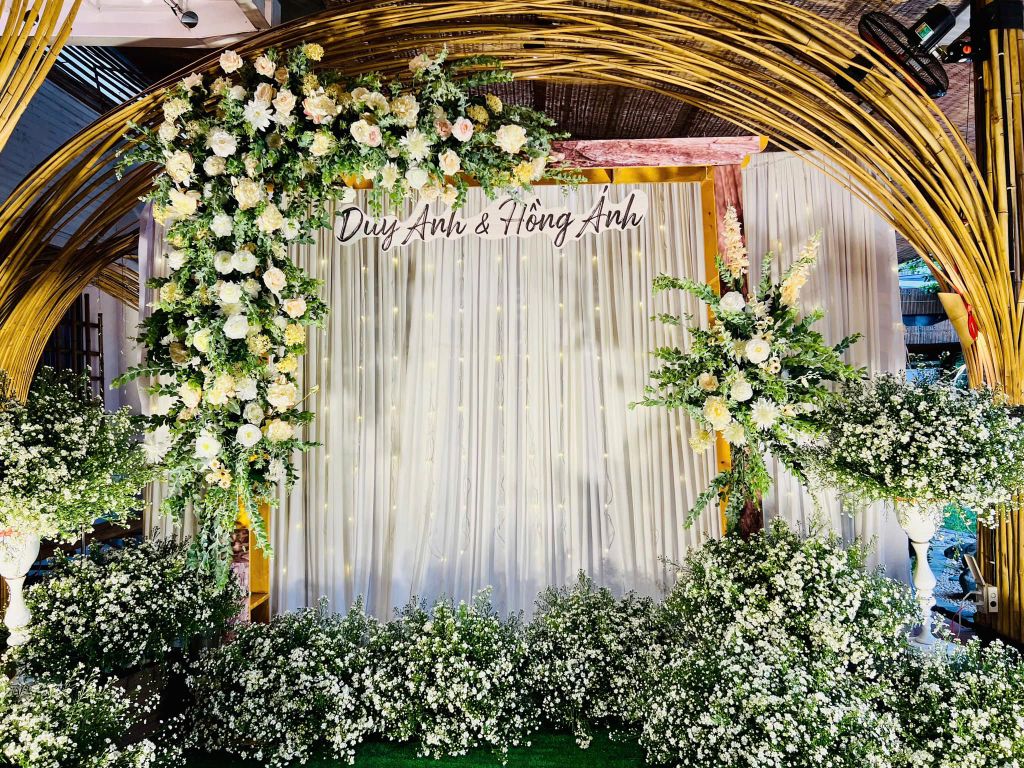 Sảnh tiệc kiến trúc tre tại Đông Hồ Eden