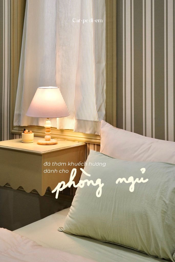 Cho phòng ngủ thêm phần dễ chịu với đá thơm khuếch hương