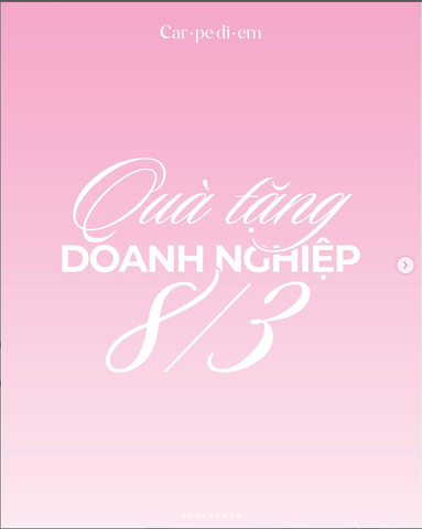 QUÀ TẶNG DOANH NGHIỆP 8/3 – Nến thơm thủ công Carpe Diem