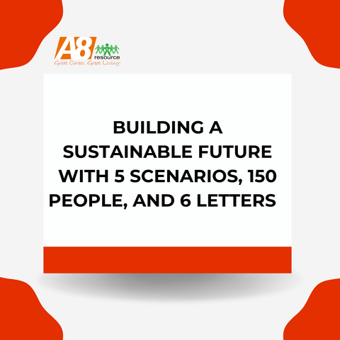 BUILDING A SUSTAINABLE FUTURE WITH 5 SCENARIOS, 150 PEOPLE, AND 6 LETTERS