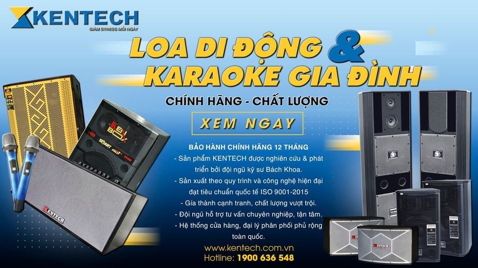 Kentech loa di động và loa karaoke gia đình