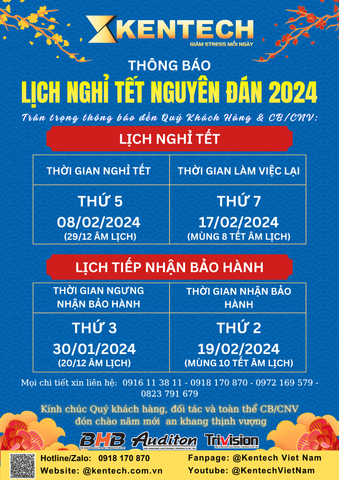 THÔNG BÁO LỊCH NGHỈ TẾT NGUYÊN ĐÁN GIÁP THÌN 2024