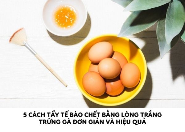 5 cách tẩy tế bào chết bằng lòng trắng trứng gà đơn giản và hiệu quả