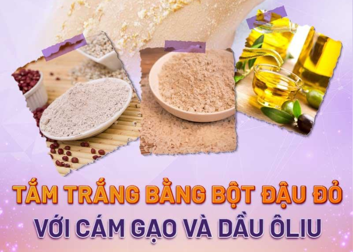 Tắm trắng bằng bột đậu đỏ có hiệu quả không?