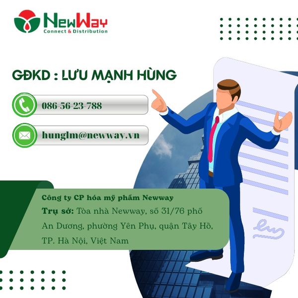 Công ty Newway tuyển đại lý bán mỹ phẩm, sản phẩm chăm sóc da