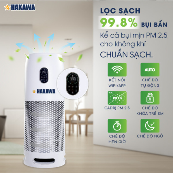 nên dùng máy lọc không khí đến từ thương hiệu HAKAWA