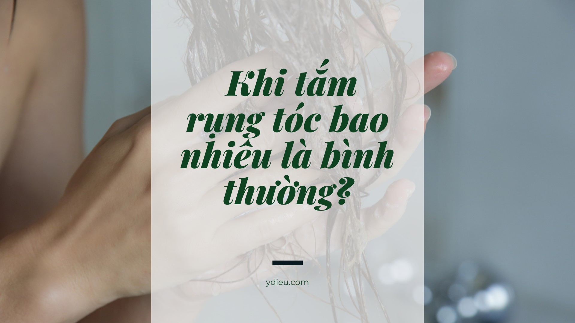 Khi tắm rụng tóc bao nhiêu là bình thường?