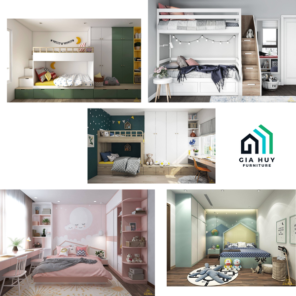 Thiết kế phòng ngủ cho các bé và một số mẫu thiết kế thông dụng - Gia Huy Furniture