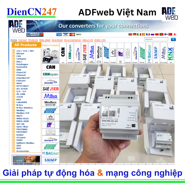 ADFweb Việt Nam Giải Pháp Kết Nối HVAC Tòa Nhà Tự Động Hóa